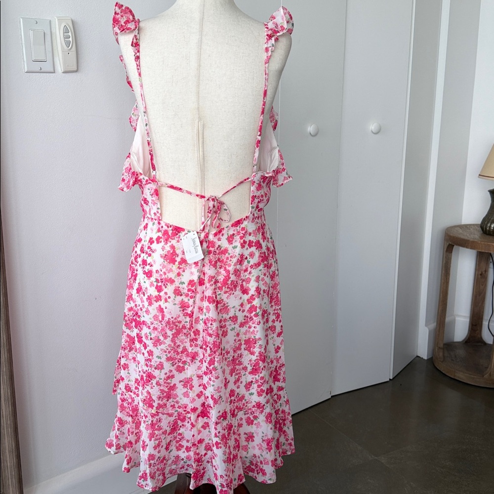 Floral Pink Mini Dress - Picture 5 of 10